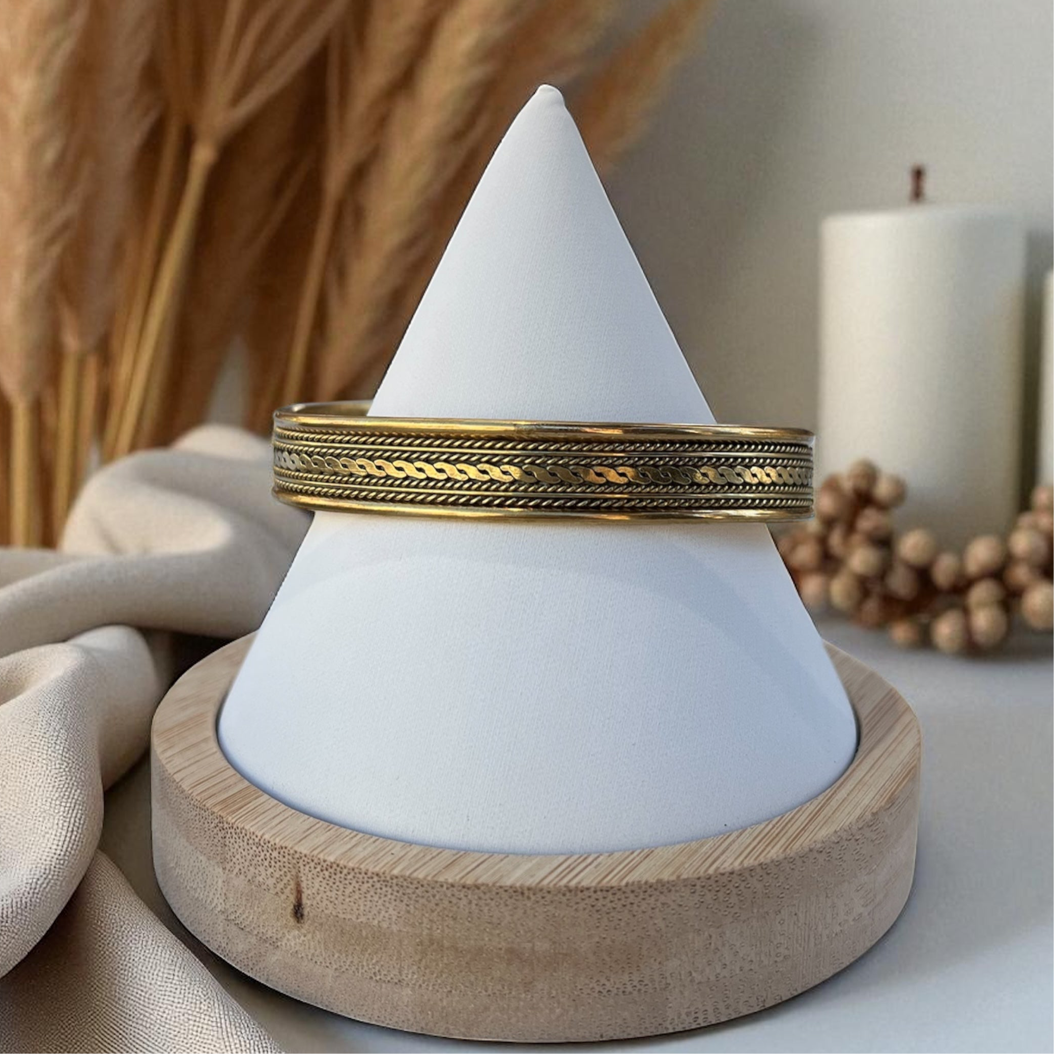 Boho Brass Adjustable Bracelet – Unisex