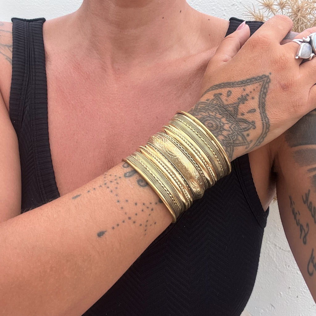 Brass bracelet - Statement Cuff