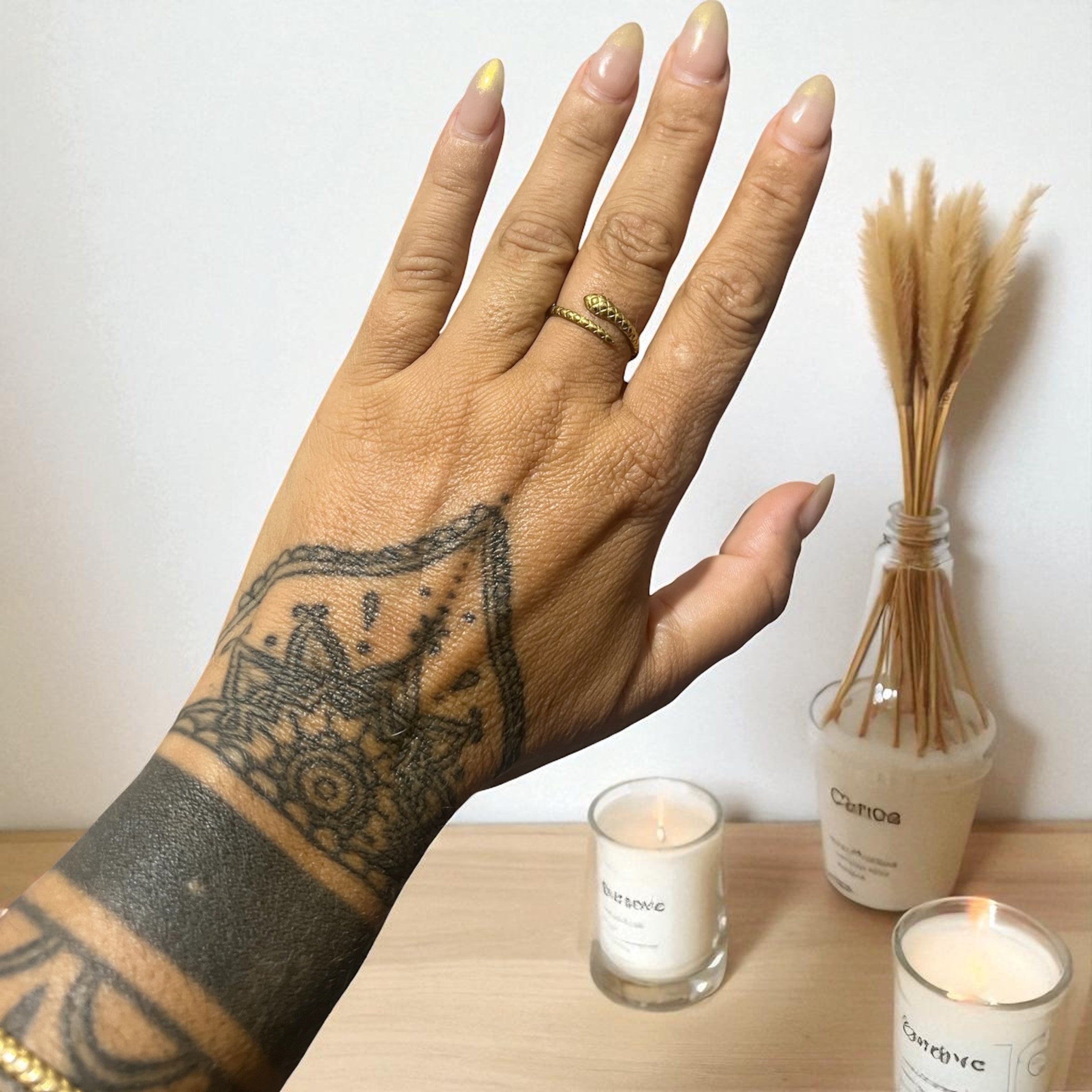 Brass Snake Ring – Symbol of Transformation and Protection