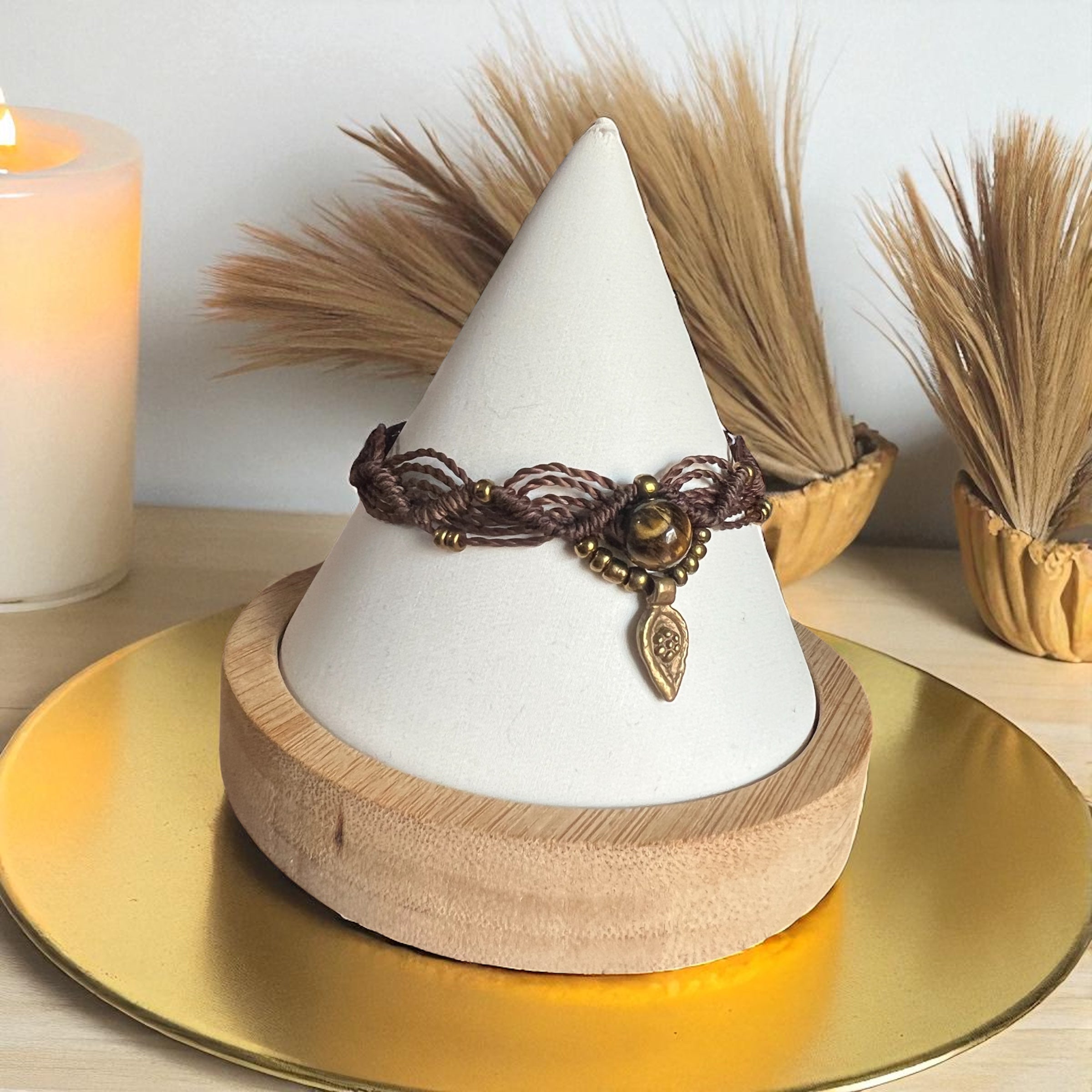 Tiger’s Eye Adjustable Bracelet / Anklet