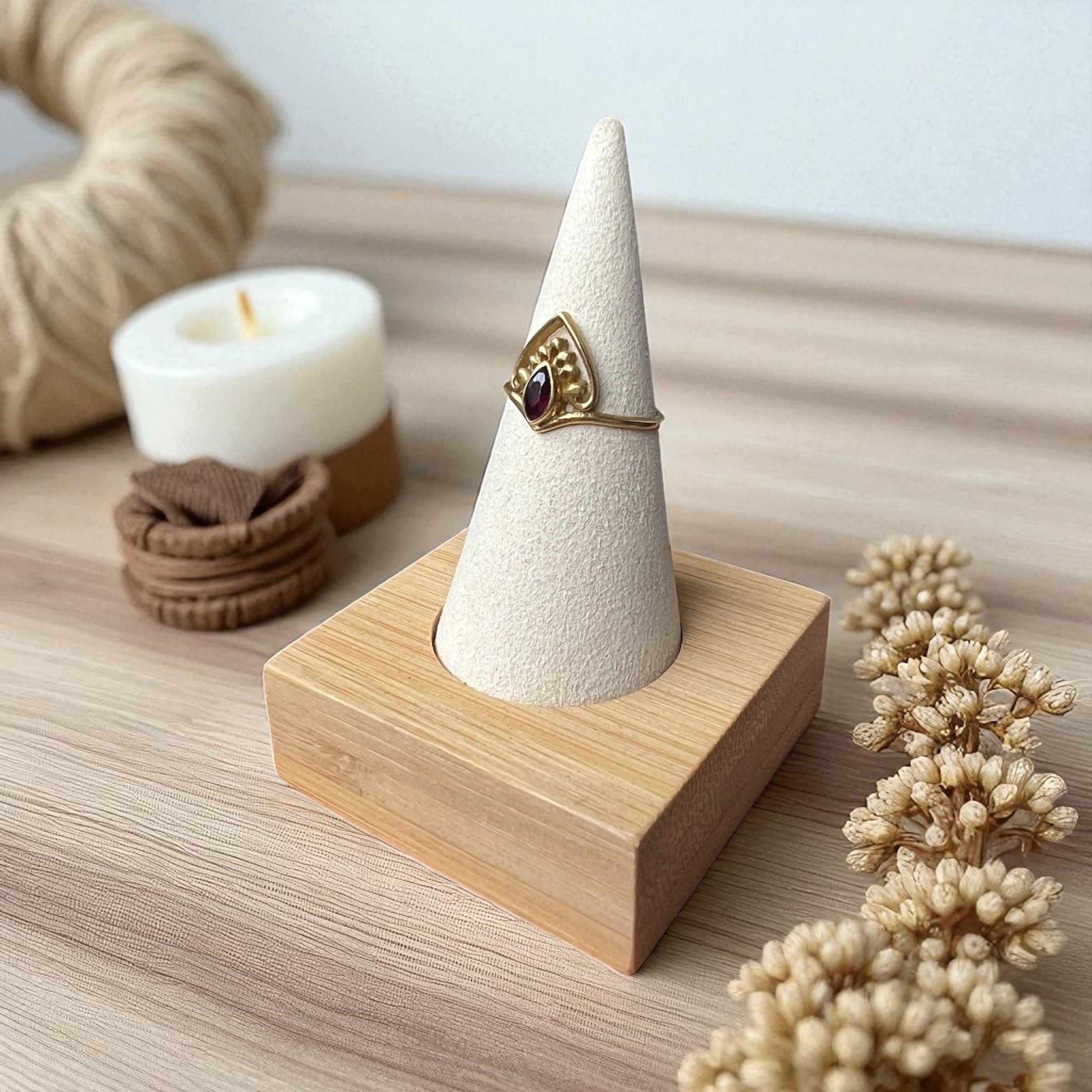 Sacred Garnet Ring | Size 7