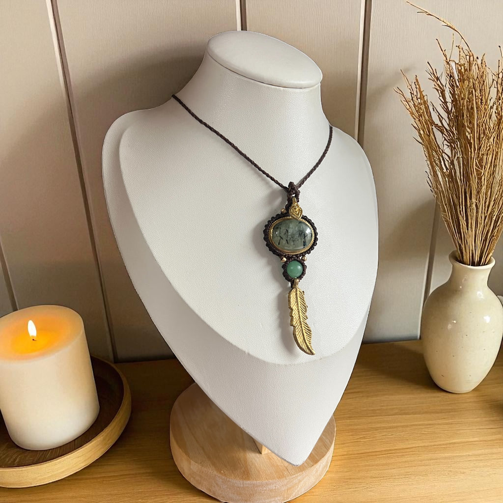 Protection and Growth – Tourmaline Quartz with Green Aventurine