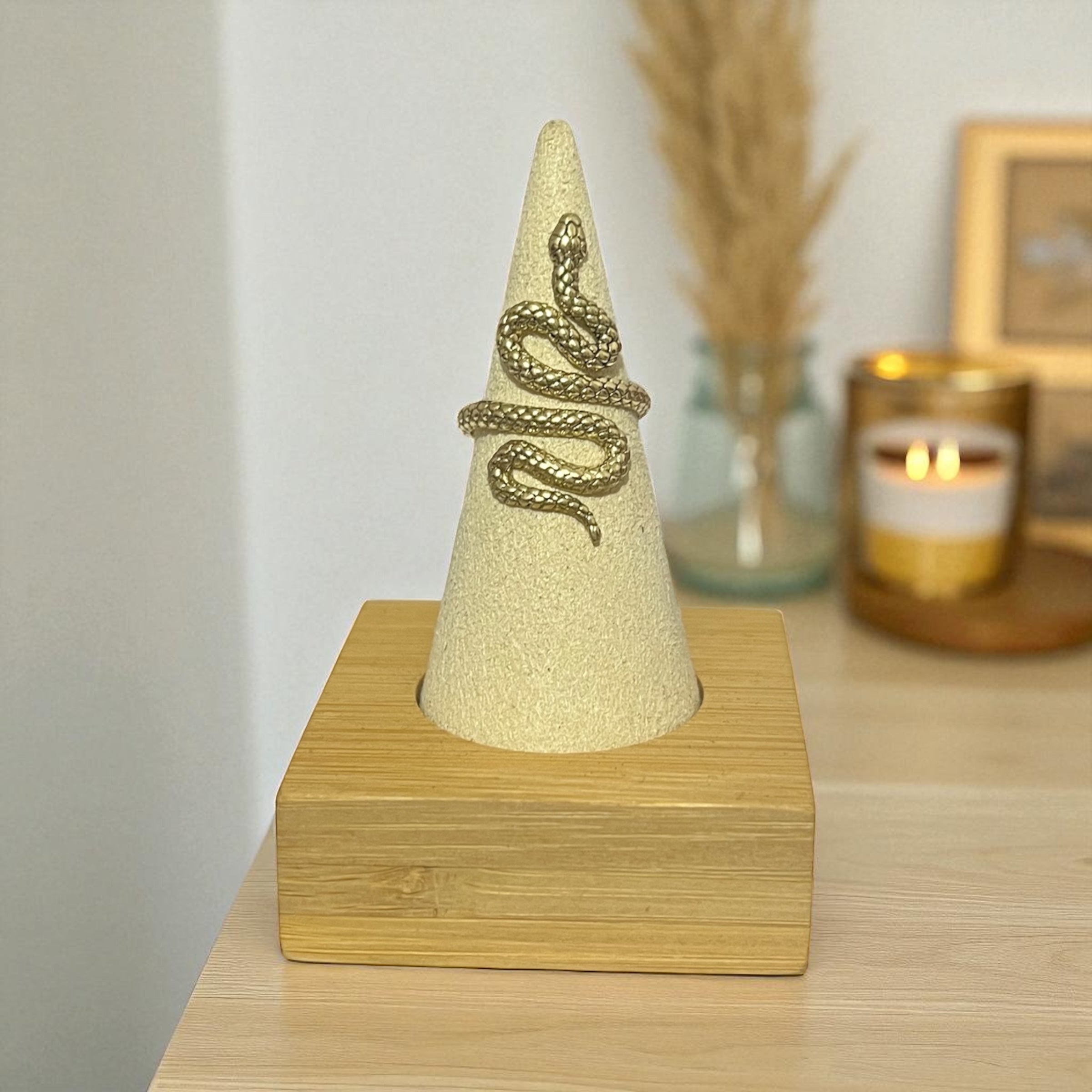 Brass Snake Ring – Symbol of Transformation and Protection