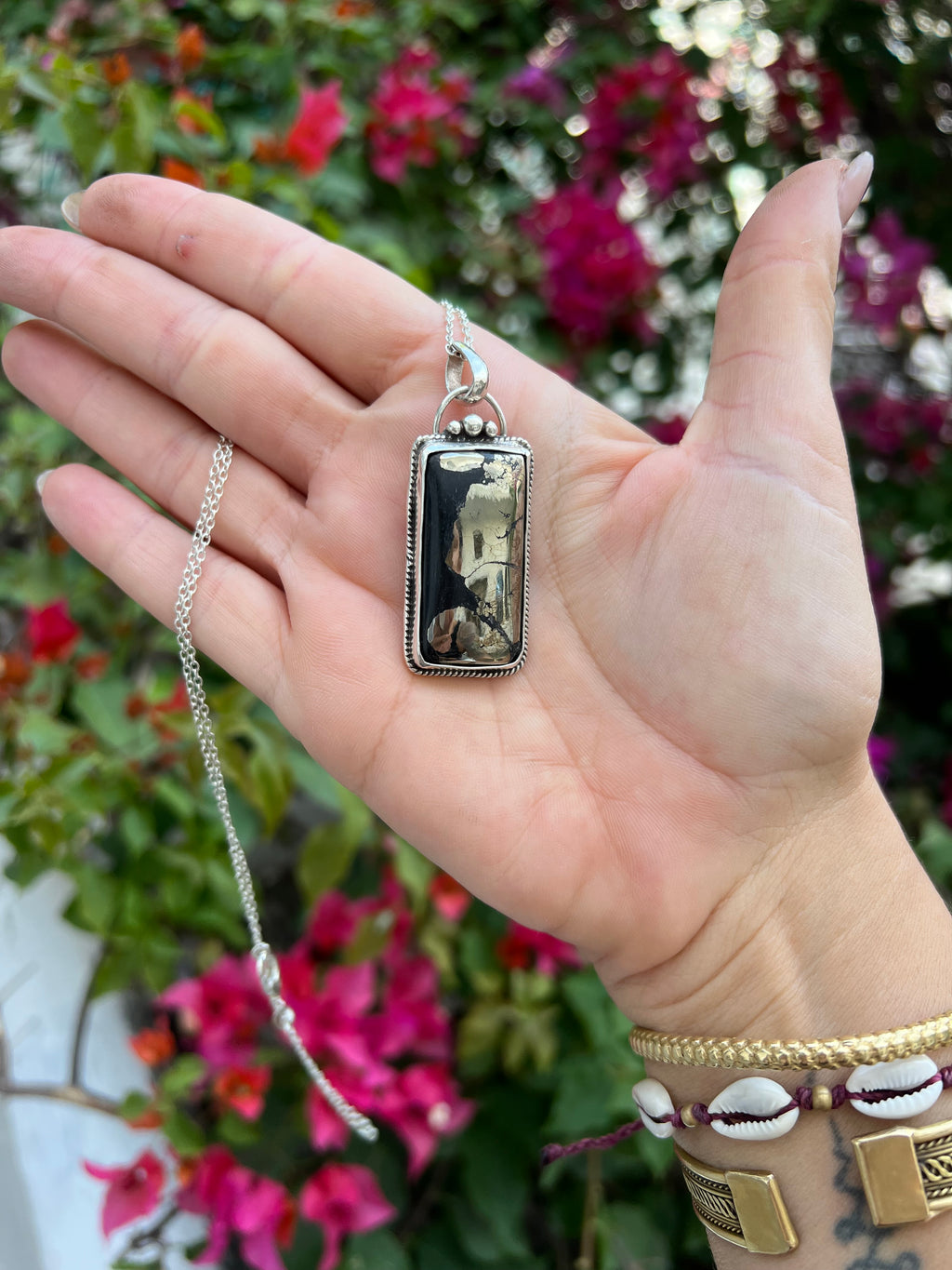 Unisex Pyrite and Black tourmaline