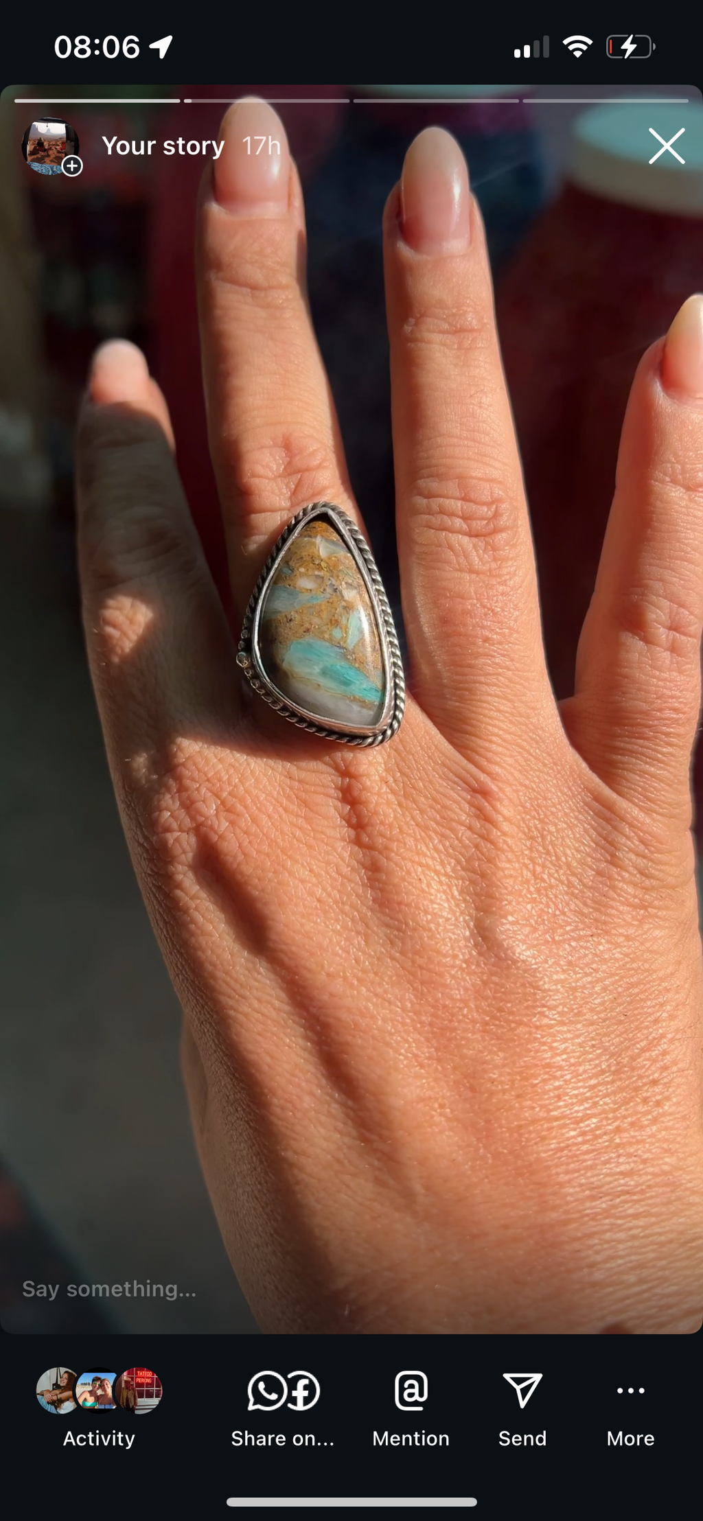 One-of-a-Kind Peruvian Opal Ring