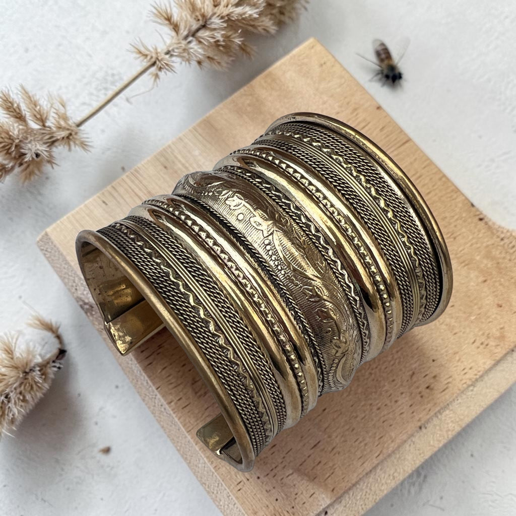 Brass bracelet - Statement Cuff
