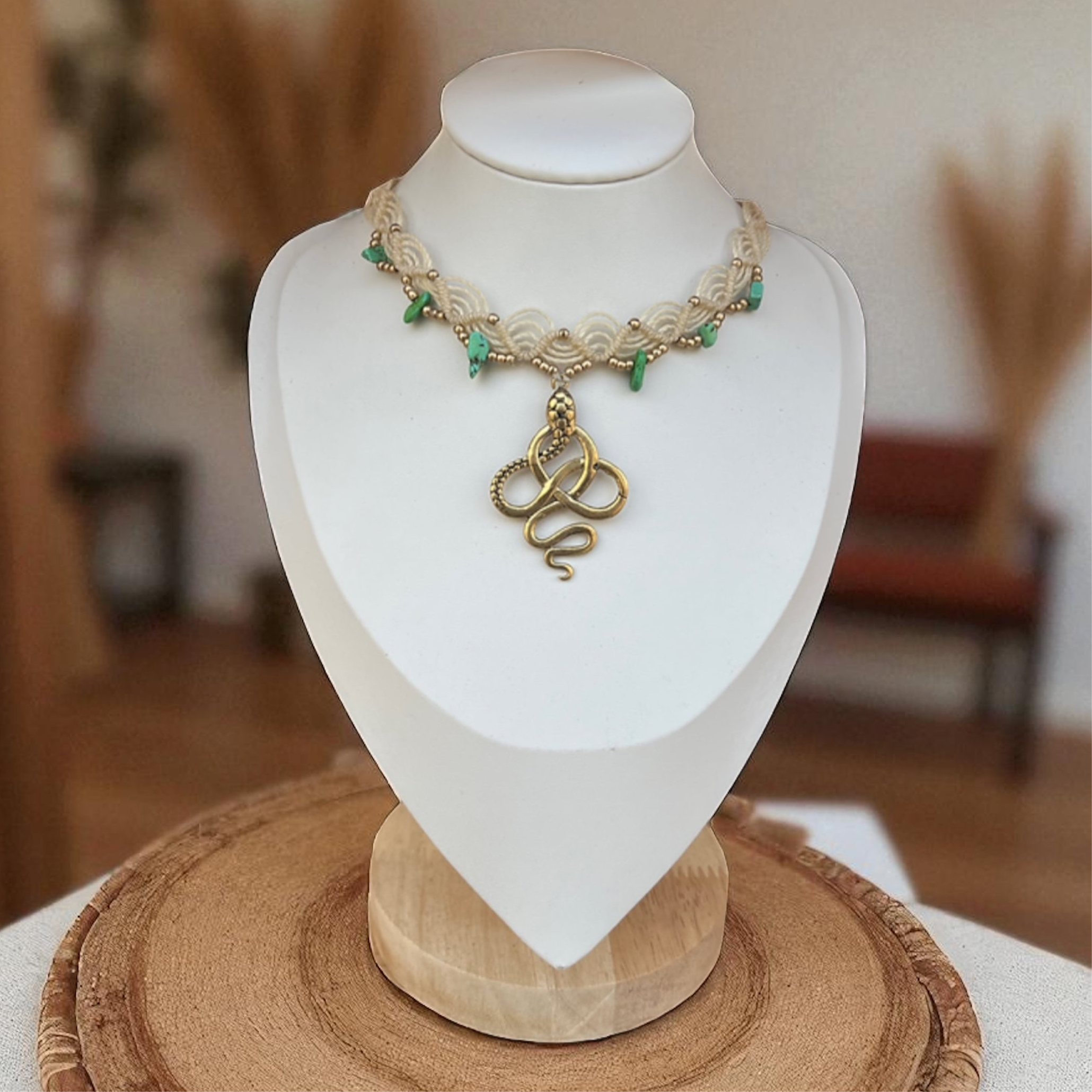 Snake chocker- wisdom and transformation  | Made by Serenella