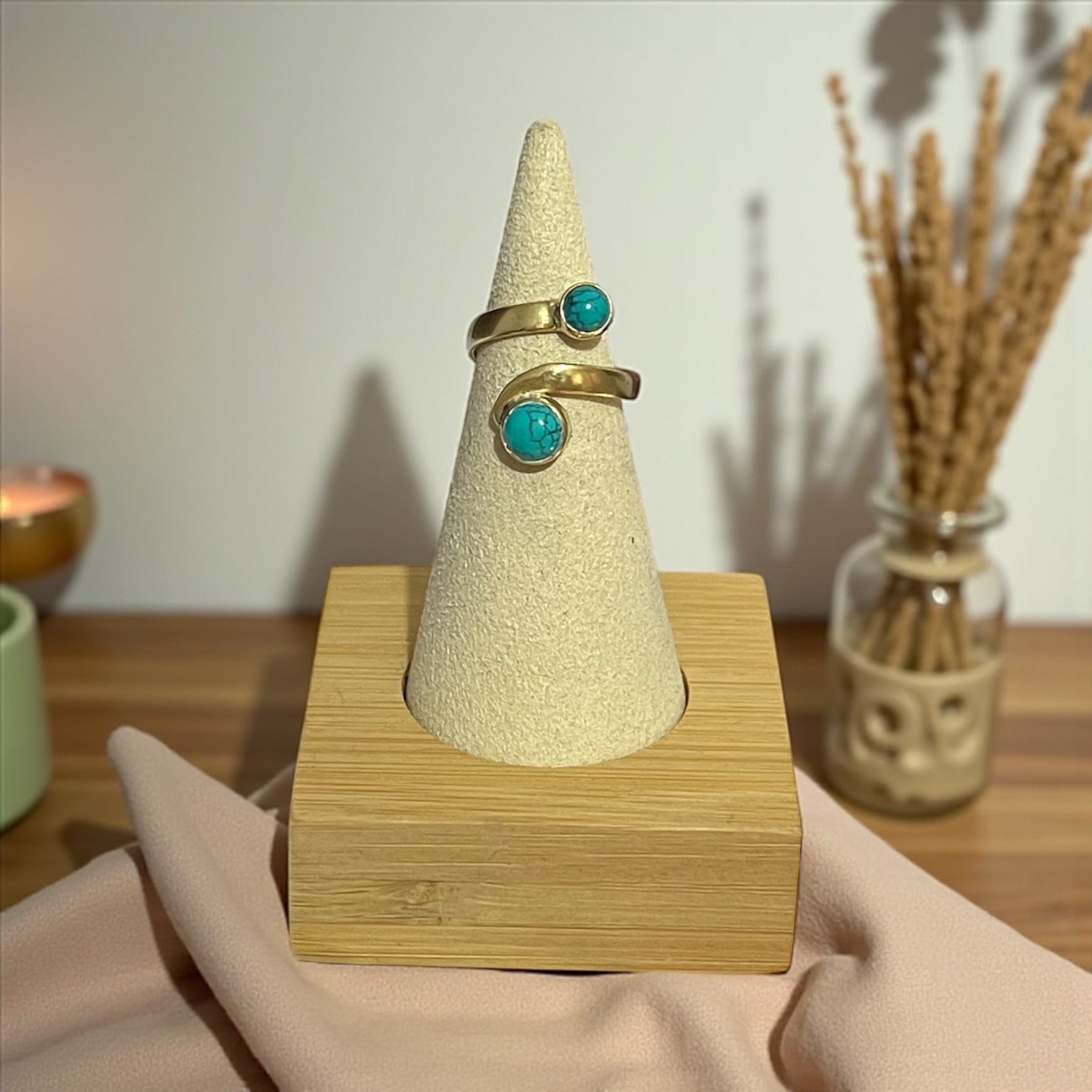 Boho gemstone rings