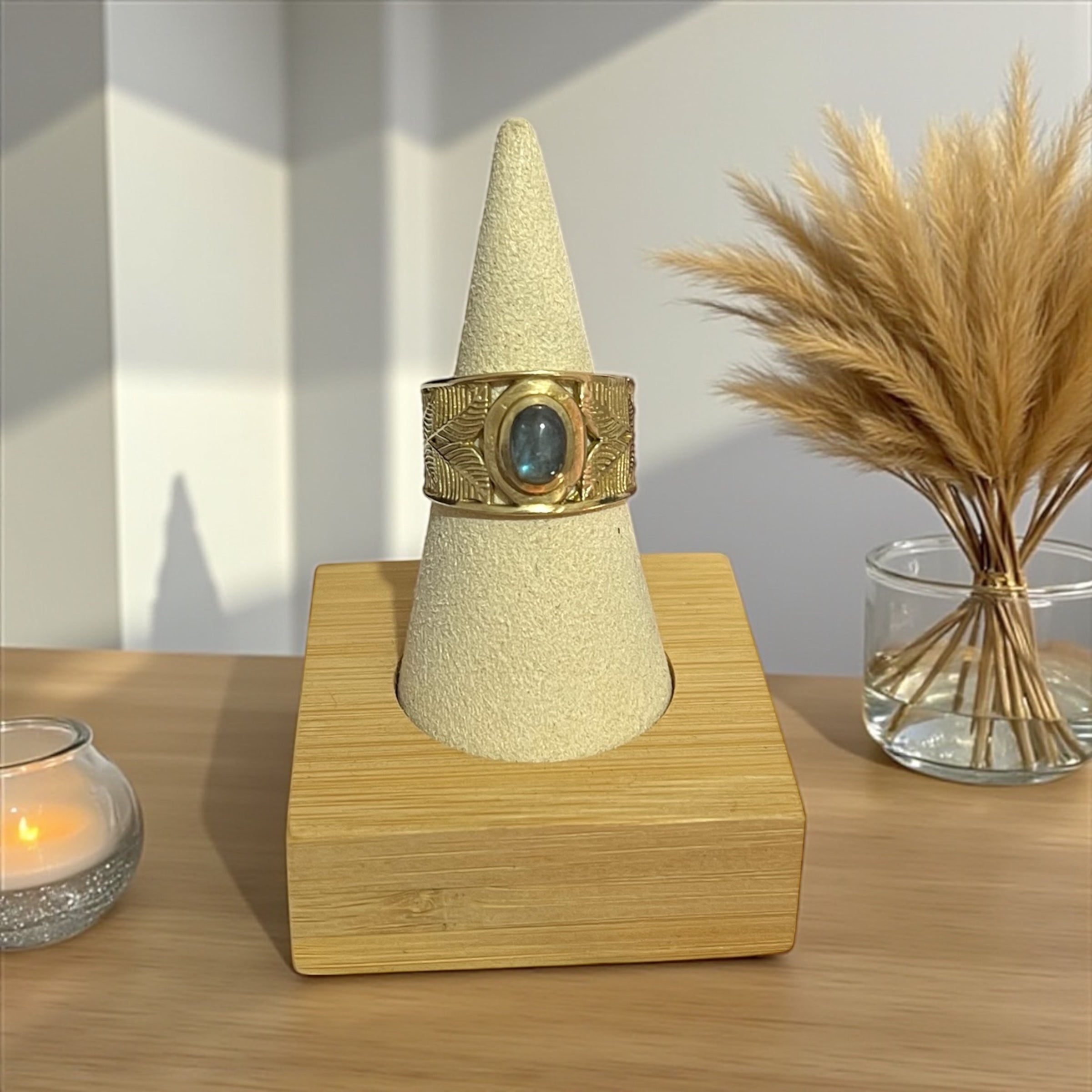 Boho rings with gemstone