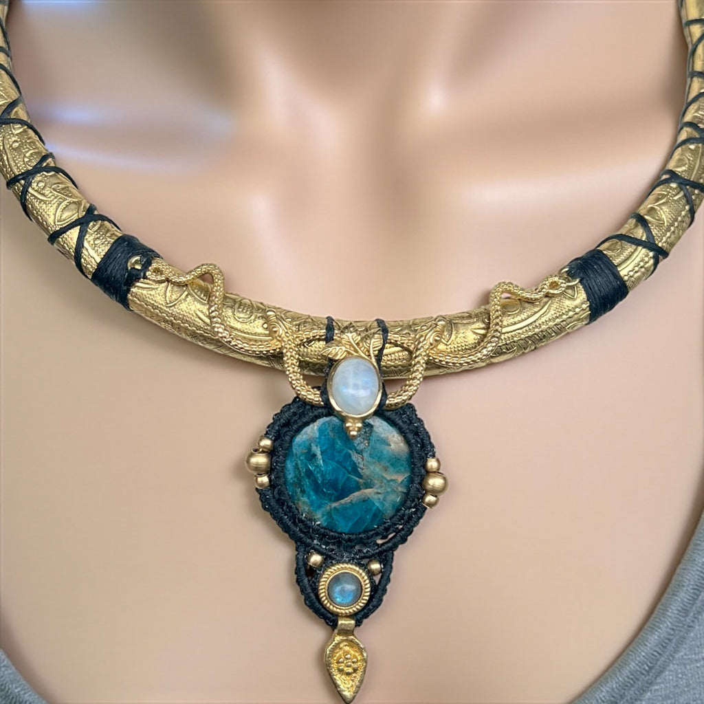 Serpent warrior necklace