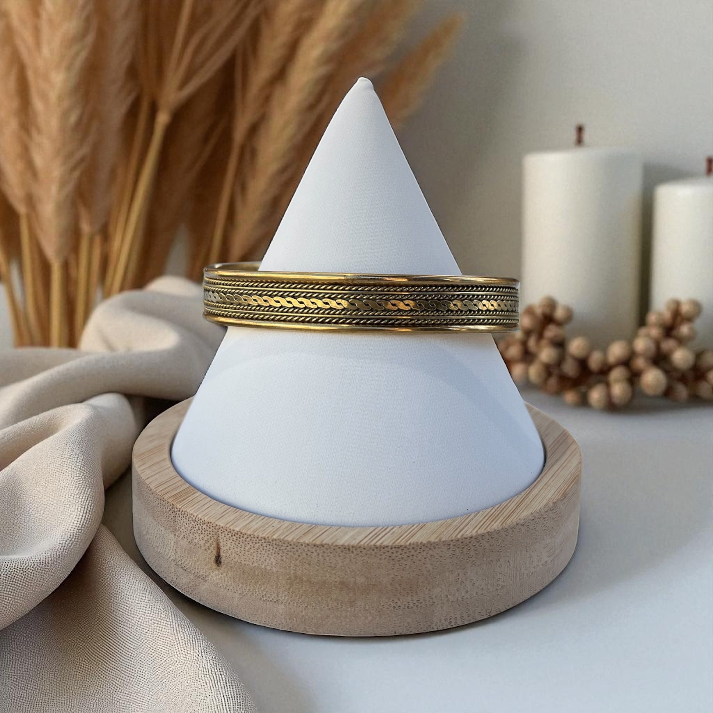 Boho Brass Adjustable Bracelet – Unisex