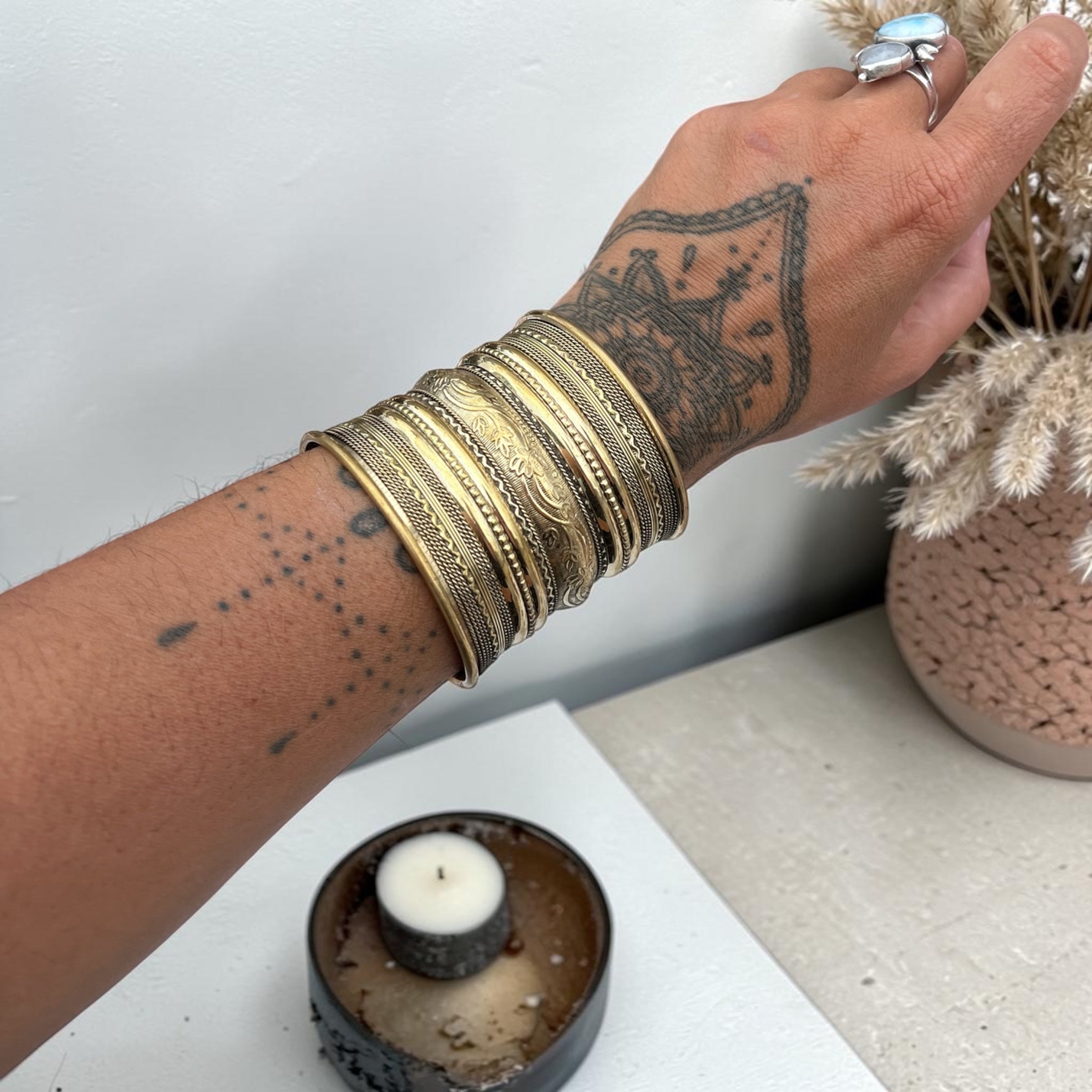 Brass bracelet - Statement Cuff
