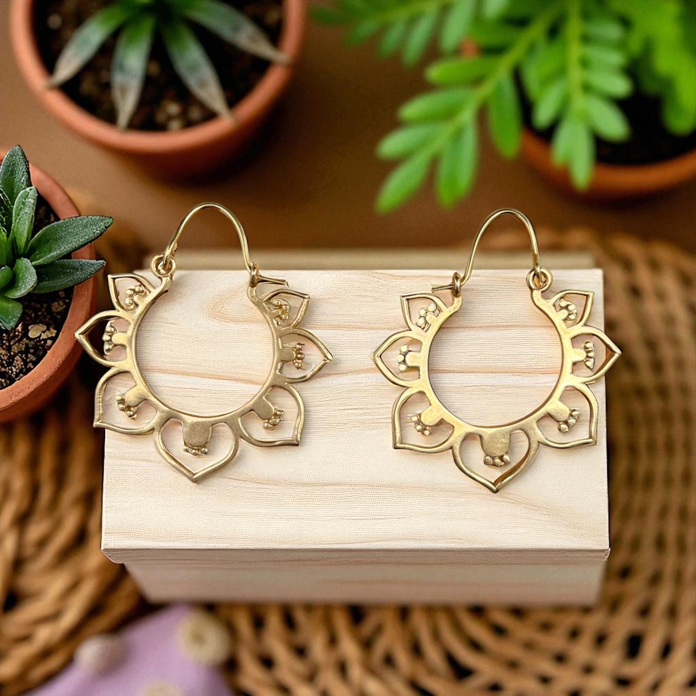 Lotus Bloom Earrings