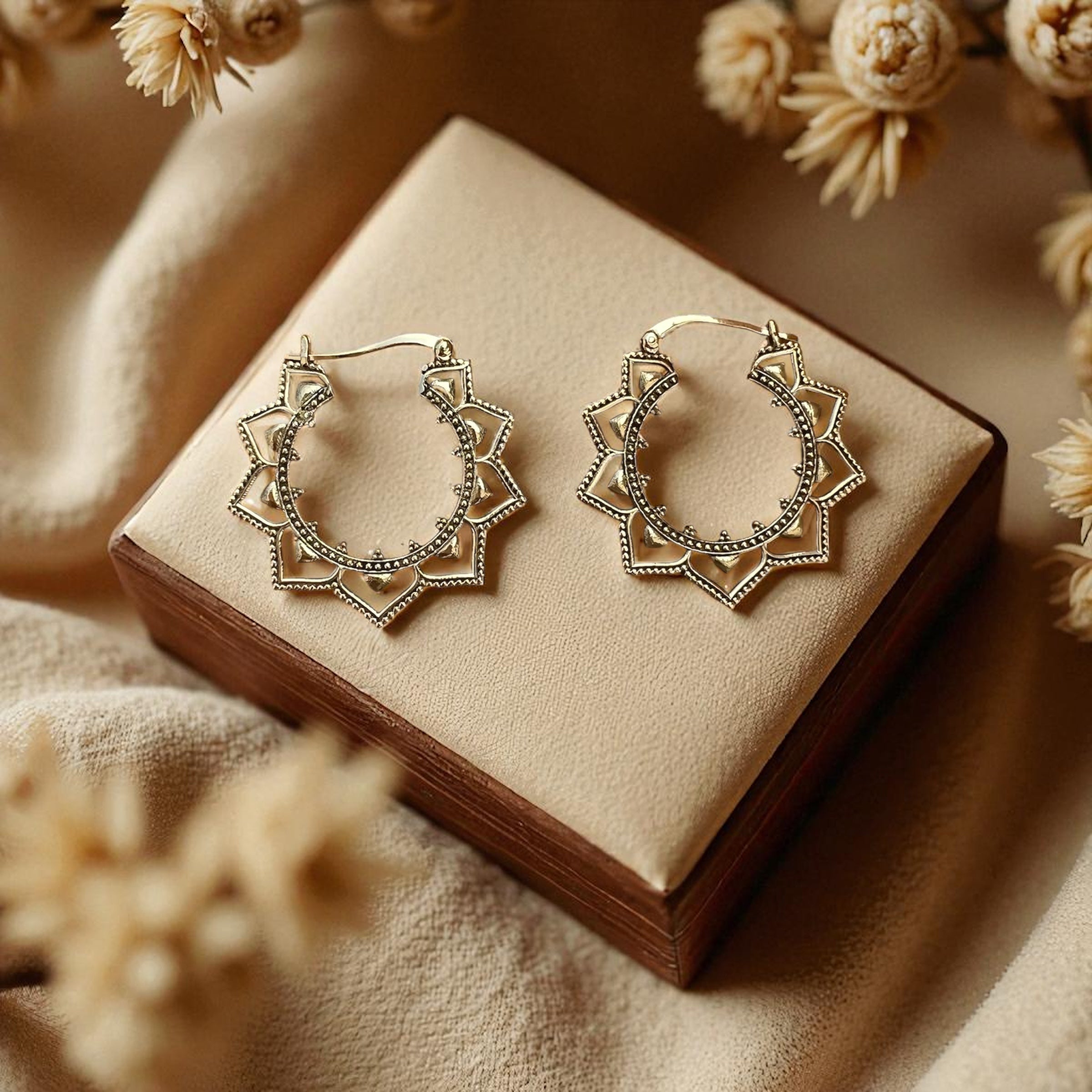 Mandala  Bloom Earrings