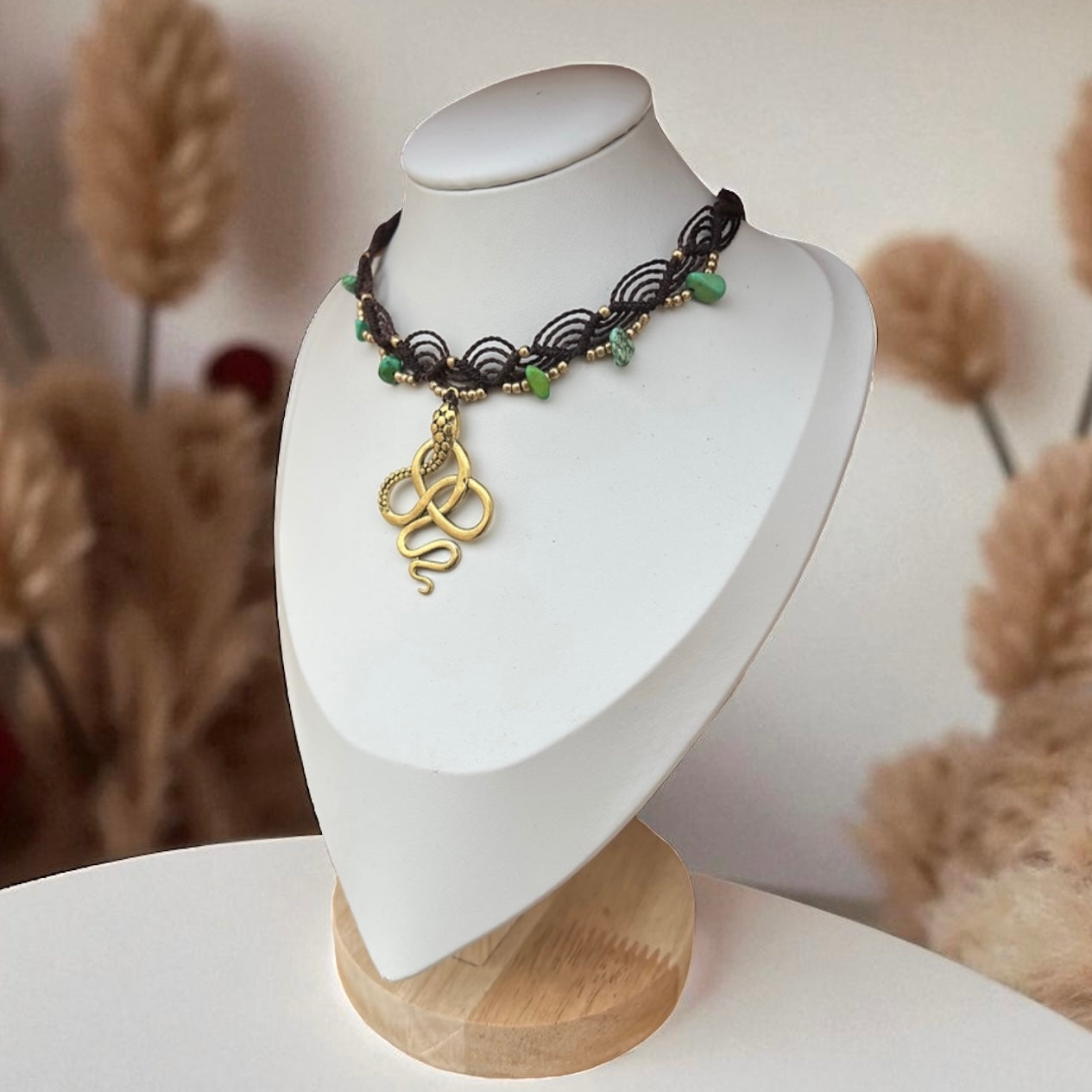 Snake chocker- wisdom and transformation  | Made by Serenella