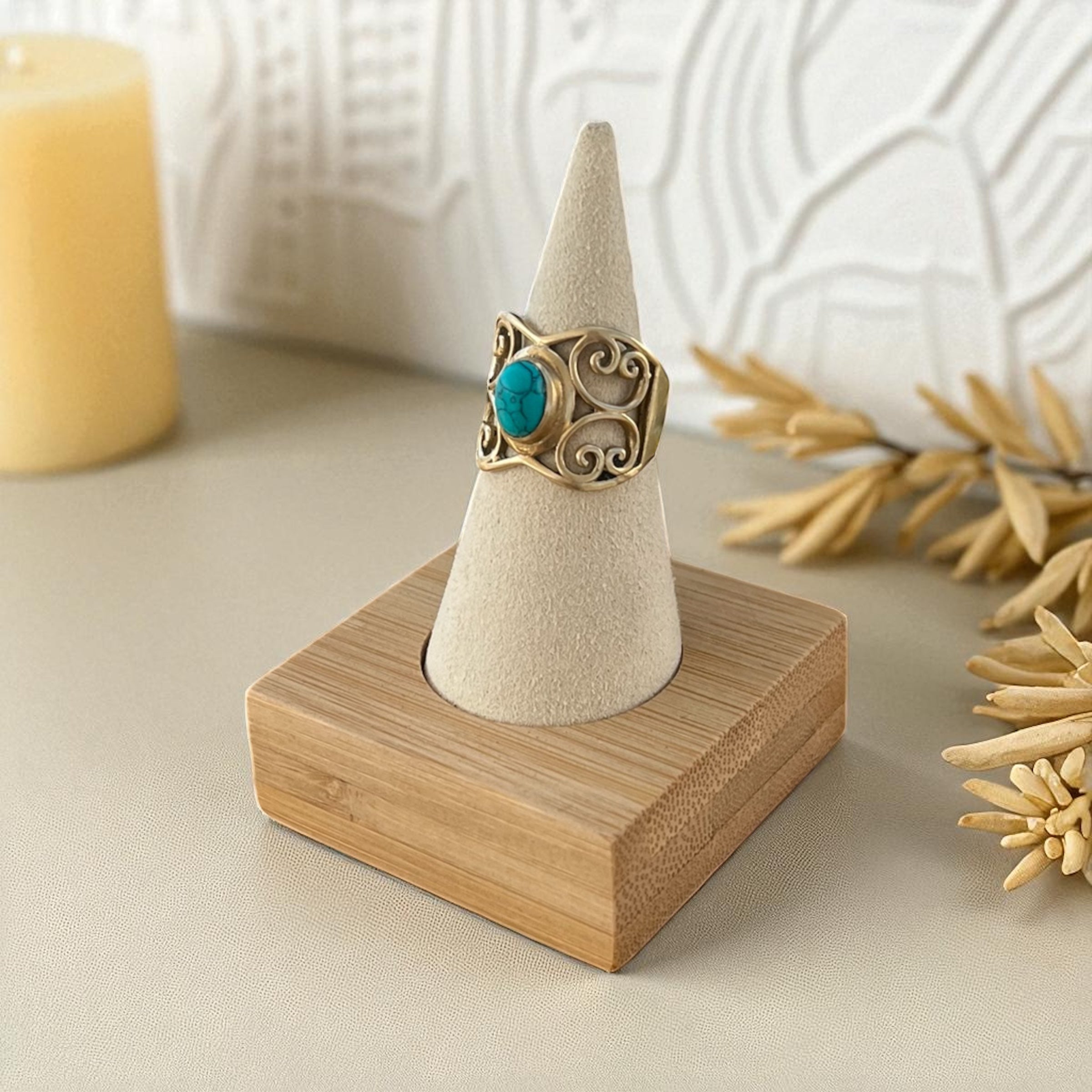 Boho Brass Ring – Available in Different Gemstones