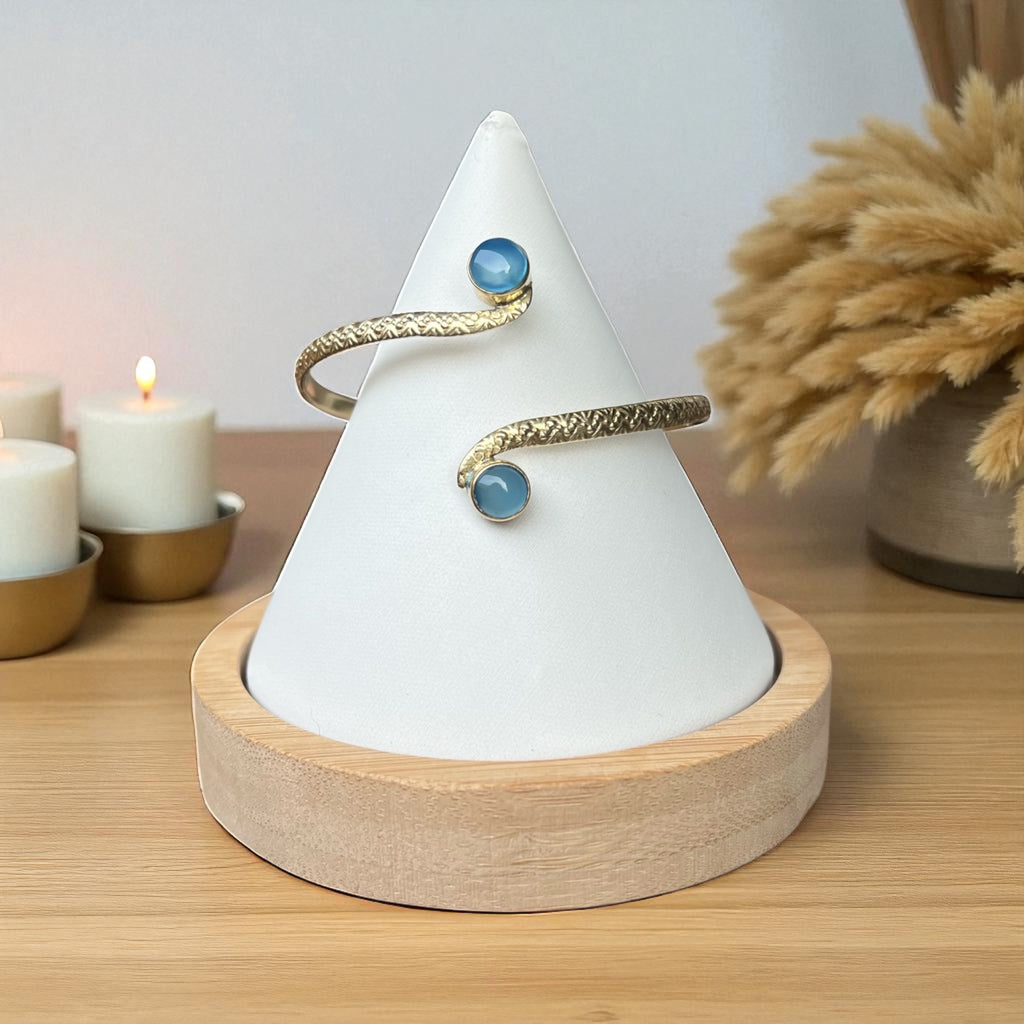 Boho chic bracelet double stone