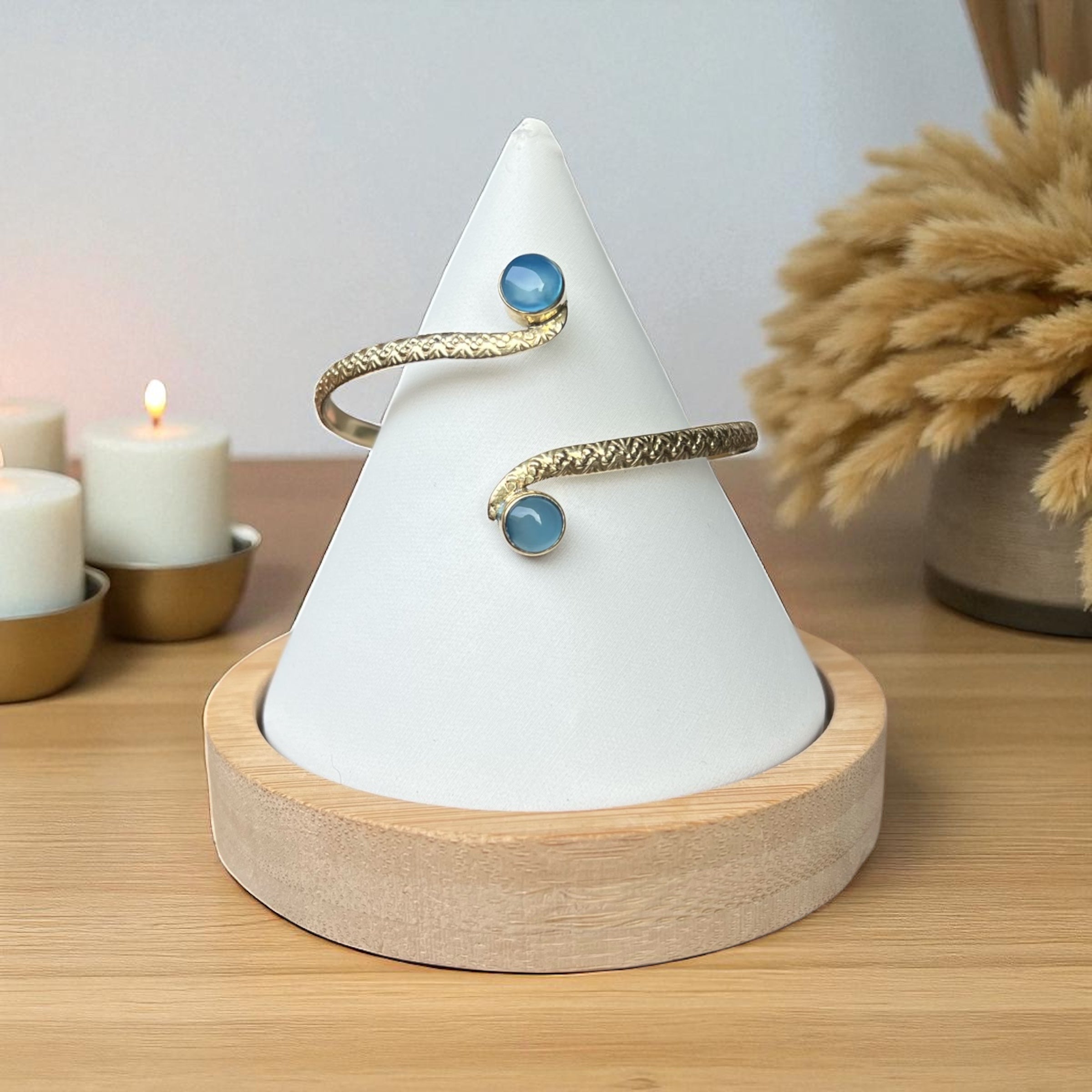 Boho chic bracelet double stone