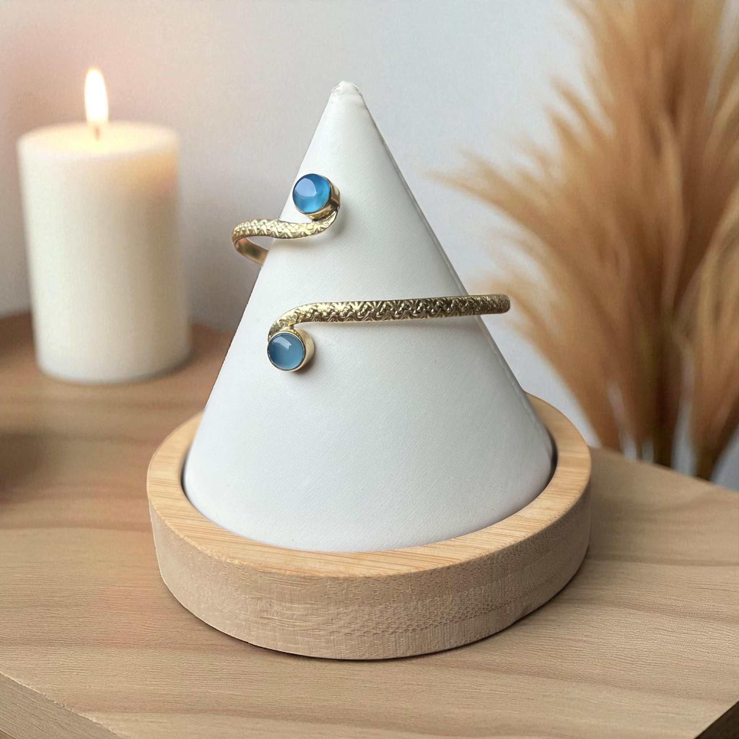 Boho chic bracelet double stone