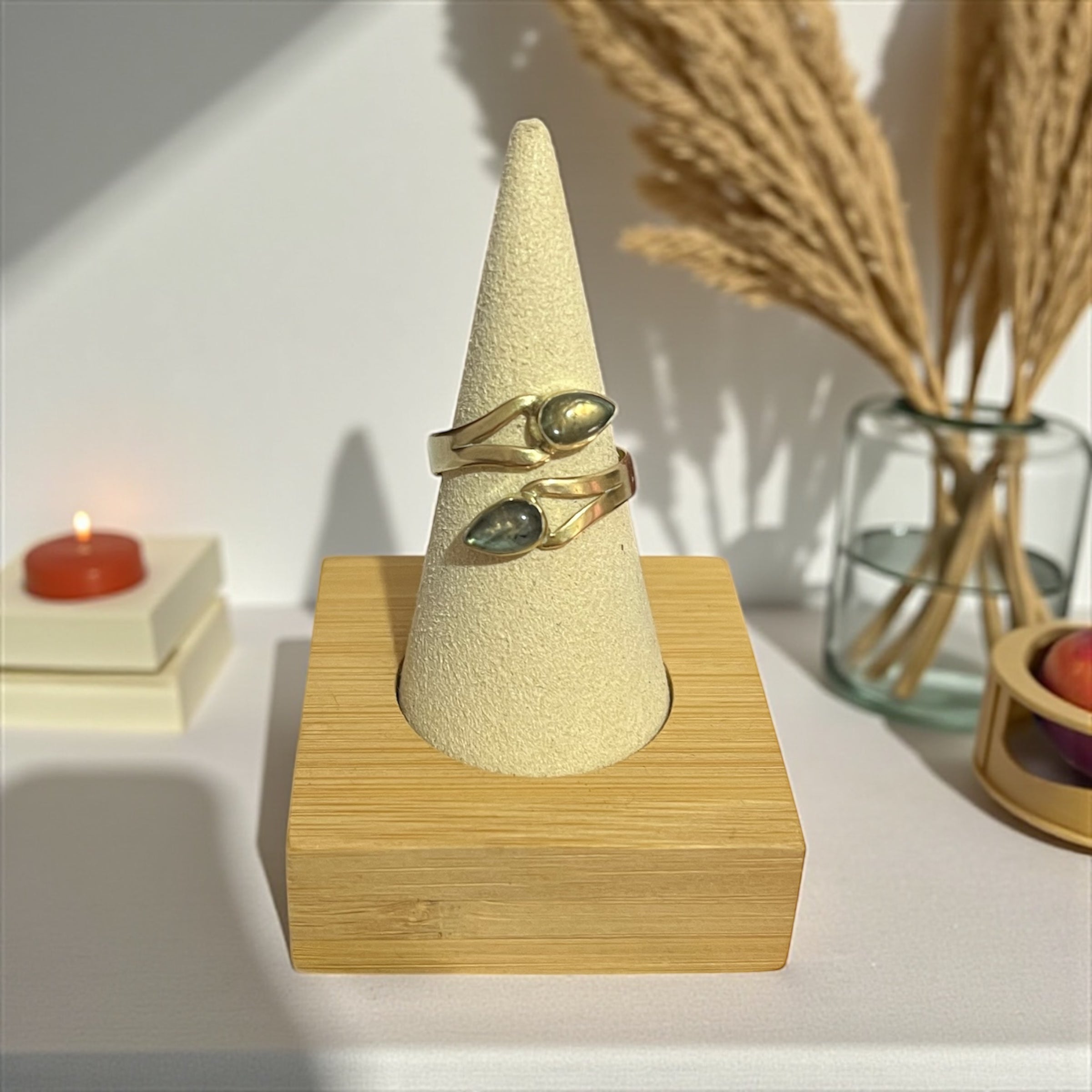 Boho gemstone rings