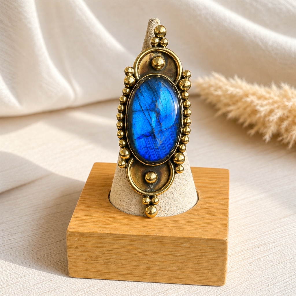 Labradorite Statement Ring