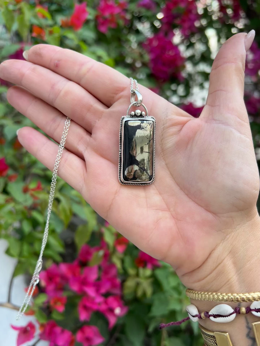 Unisex Pyrite and Black tourmaline