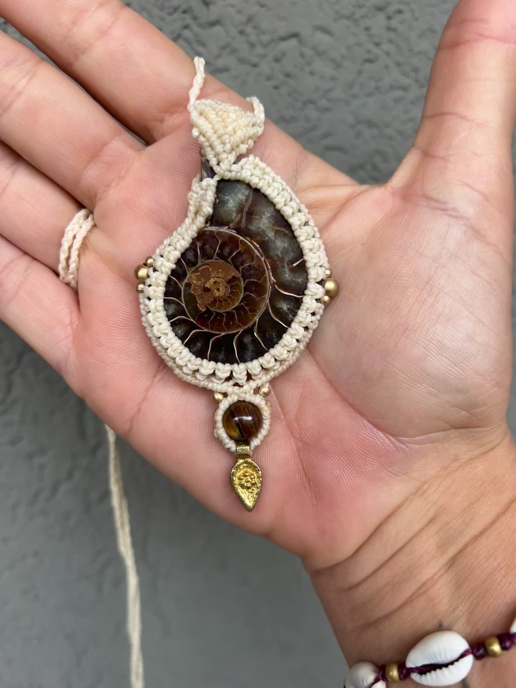 Ammonite and Tiger’s Eye Necklace – The Energy of Ancient Earth
